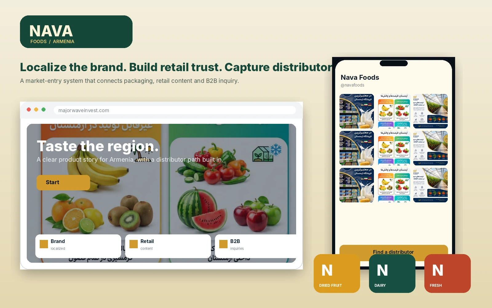 Nava Foods Armenia digital marketing output